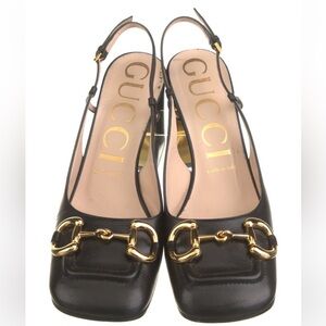 Gucci Leather Slingback Heels